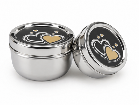 HEART IN BOX HALF ROUND SHAPE
