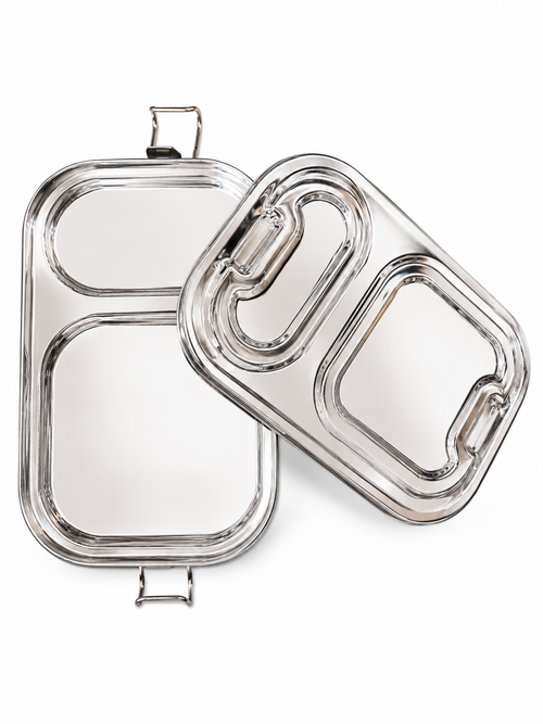 304 GRADE ELITE STAINLESS STELL LUNCH BOX -NO PLASTIC