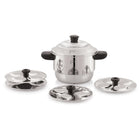 2 in 1 Mini Sambhar Idly Maker with Triply Base(Small Size)