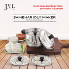2 in 1 Mini Sambhar Idly Maker with Triply Base(Small Size)