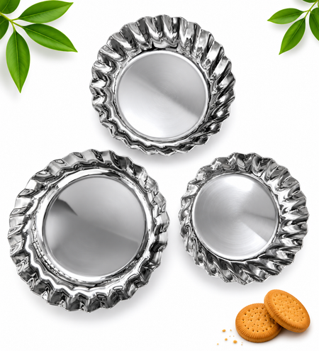 SNACKS AND DESSERT DEEP PLATES 6PCS SET