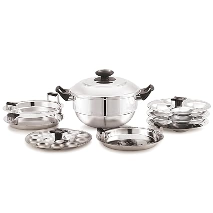 JVL Triply 5-in-1 Multi Kadai Steamer