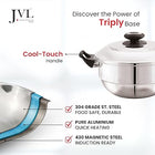 JVL Triply 5-in-1 Multi Kadai Steamer