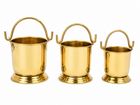 SERVING MINI BUCKET 3PCS SET WITH GOLD PVD