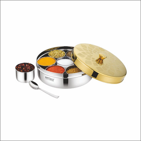 MASALA BOX WITH GOLD LID