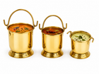 SERVING MINI BUCKET 3PCS SET WITH GOLD PVD