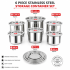 KARKUDI FLAT TOPS WITH LID 6PCS SET