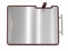 DUAL STAINLESS STEEL AND WOODEN CHOPPING BOARD