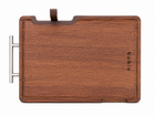 DUAL STAINLESS STEEL AND WOODEN CHOPPING BOARD