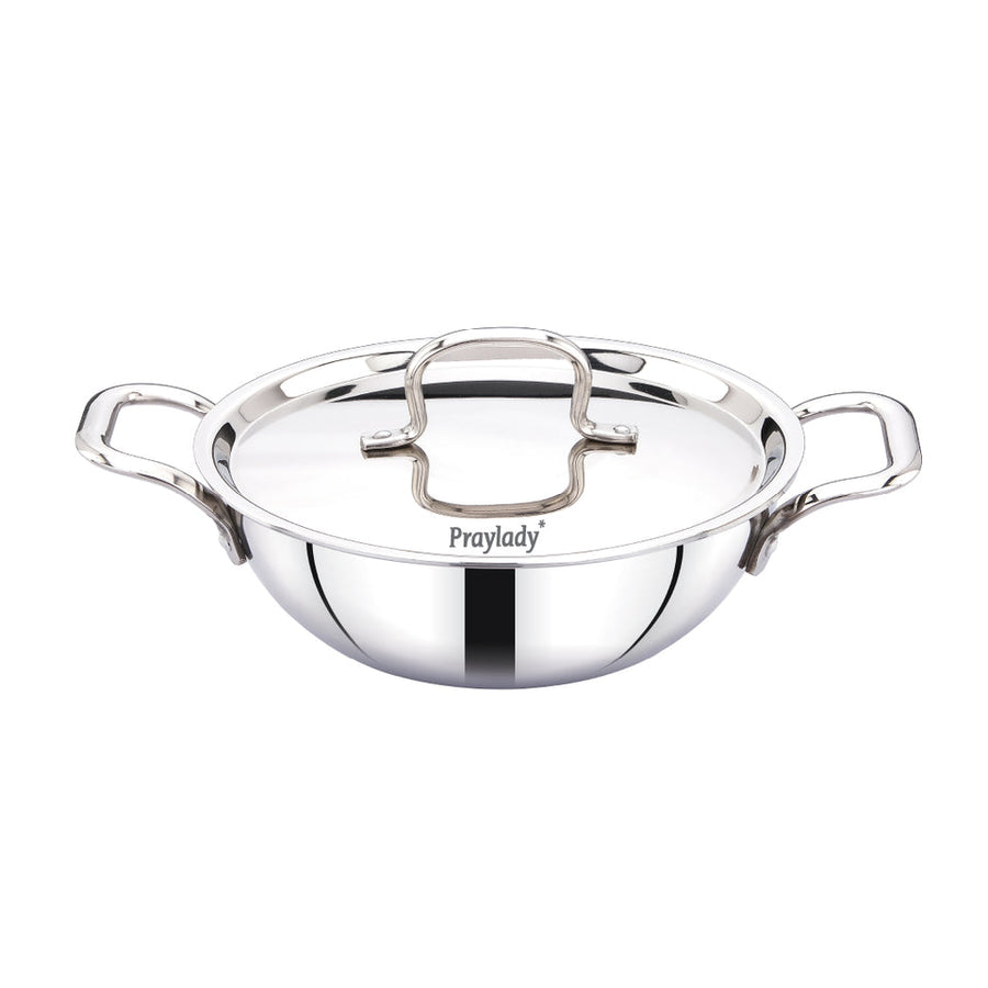PRAY LADY TRIPLY KADAI WITH LID