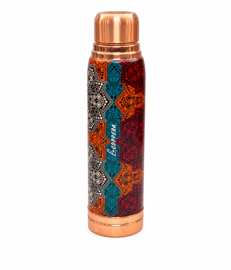 ELEGANT  COPPER WATER BOTTLE &TUMBLER SET FOR GIFTING