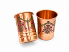 ELEGANT  COPPER WATER BOTTLE &TUMBLER SET FOR GIFTING