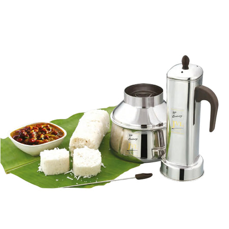 JVL SQUARE PUTTU KUDAM STAINLESS STEEL