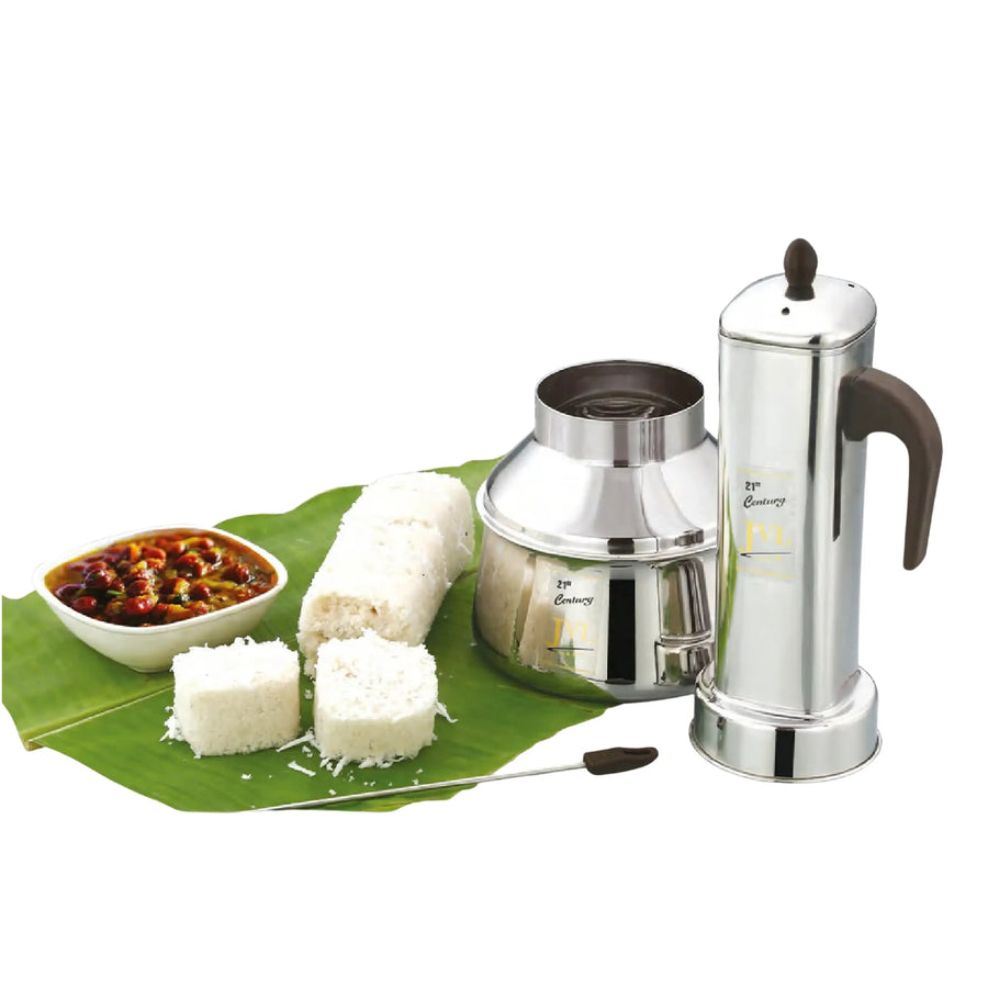 JVL SQUARE PUTTU KUDAM STAINLESS STEEL