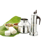 JVL  ROUND PUTTU MAKER STAINLESS STEEL