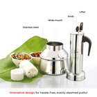 JVL  ROUND PUTTU MAKER STAINLESS STEEL