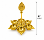 BRASS AARUPADAI AGAL DEEPAM
