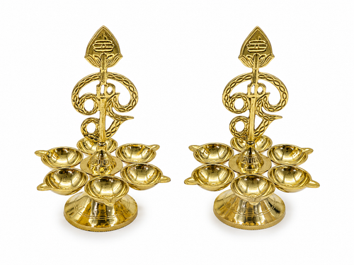 BRASS OM AGAL STAND DEEPAM