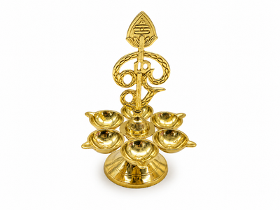 BRASS OM AGAL STAND DEEPAM