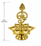 BRASS OM AGAL STAND DEEPAM
