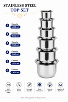 MANGO TOPESET STAINLESS STEEL 6PCS