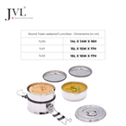 JVL ROUND 3STEP LUNCH BOX-TLP