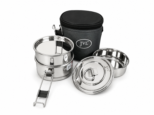 JVL ROUND 3STEP LUNCH BOX-TLP
