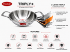 IDIYAPPAM MAKER AND NOODLES MAKER ,TRIPLY KADAI 3THATTU SET COMBO SET