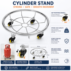 GAS CYLINDER STAND FOR STAINLESS STEEL