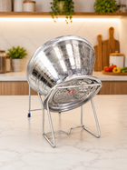 RICE STRAINER STAND IN STAINLESS STEEL