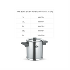 MILK BOILER DOUBLE HANDLE