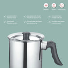 MILK BOILER SINGLE HANDLE