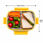 DUO STAINLESS STEEL LUNCH BOX-2PARTITION