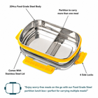DUO STAINLESS STEEL LUNCH BOX-2PARTITION