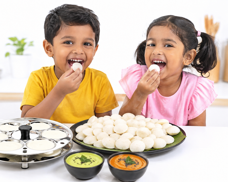 CUTE MINI SAMBHAR IDLY PLATE WITH STAND