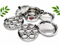 14kuli- 2normal idly plate, 2steamer plate