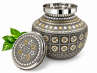 MEENAKAARI ANTIQUE STAINLESS STEEL MIRROR POT