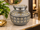 MEENAKAARI ANTIQUE STAINLESS STEEL MIRROR POT