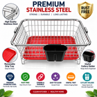 SQUARE DRAINER BASKET HIGH QUALITY STAINLESS STEEL
