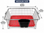 SQUARE DRAINER BASKET HIGH QUALITY STAINLESS STEEL