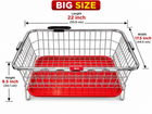 SQUARE DRAINER BASKET HIGH QUALITY STAINLESS STEEL
