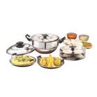 JVL Triply 5-in-1 Multi Kadai Steamer