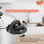 NEW SOFT TOUCH HANDLE RICE STRAINER AND PASTE MAKER WITH SLOE BELLY SHAPE